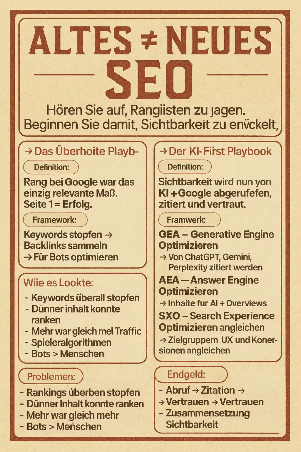 KI-SEO Merkblatt: Platform-spezifische Optimierung